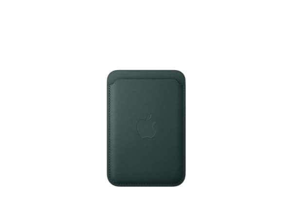 Apple - Plånbok för mobiltelefon/kreditkort - MagSafe-kompatibilitet - mikrotwill, FineWoven - mörkgrön