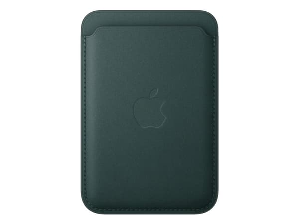 Apple - Plånbok för mobiltelefon/kreditkort - MagSafe-kompatibilitet - mikrotwill, FineWoven - mörkgrön