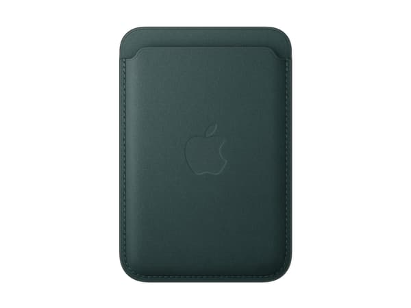 Apple - Plånbok för mobiltelefon/kreditkort - MagSafe-kompatibilitet - mikrotwill, FineWoven - mörkgrön