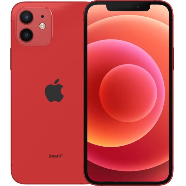 iPhone 12 Red 256 GB Klass B 100% batteri (refurbished) Röd