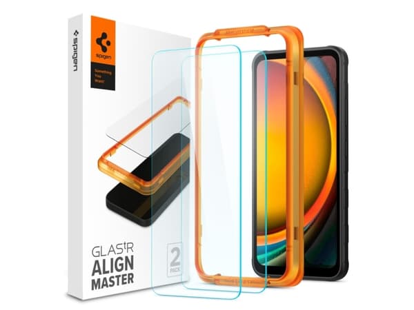 Spigen GLAS.tR Slim AlignMaster, Samsung, Galaxy XCover 7, Reptålig, Transparent, 2 styck