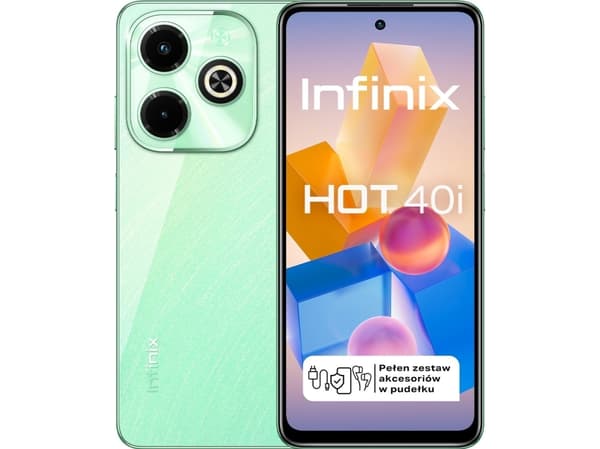 Infinix Hot 40i 16,7 cm (6,56") Hybrid Dual SIM Android 13 4G USB Type-C 8 GB 256 GB 5000 mAh Grønn Grønn