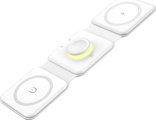 Magnetisk induktiv lader, Essager, EWXCX3-NMC02, 3in1, 15W (hvit)