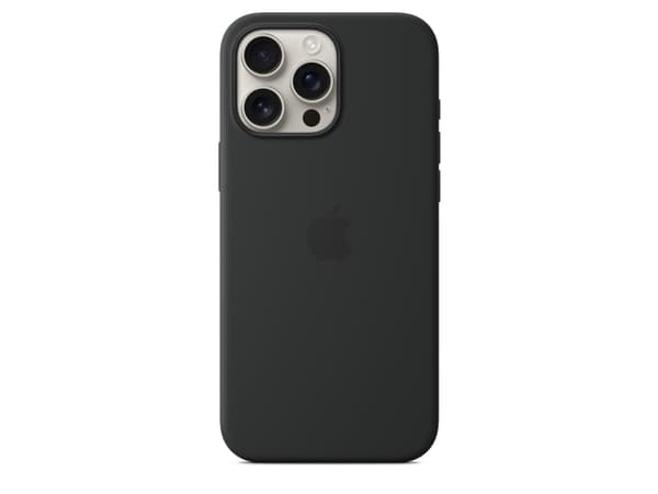 Apple iPhone 16 Pro Max Silicone Case with MagSafe - Black, Cover, Apple, iPhone 16 Pro Max, 17.5 cm (6.9"), Black