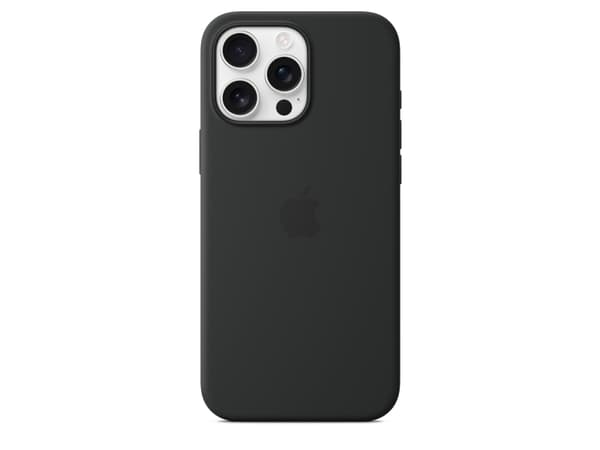 Apple iPhone 16 Pro Max Silicone Case with MagSafe - Black, Cover, Apple, iPhone 16 Pro Max, 17.5 cm (6.9"), Black