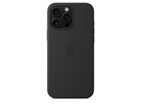 Apple iPhone 16 Pro Max Silicone Case with MagSafe - Black, Cover, Apple, iPhone 16 Pro Max, 17.5 cm (6.9"), Black