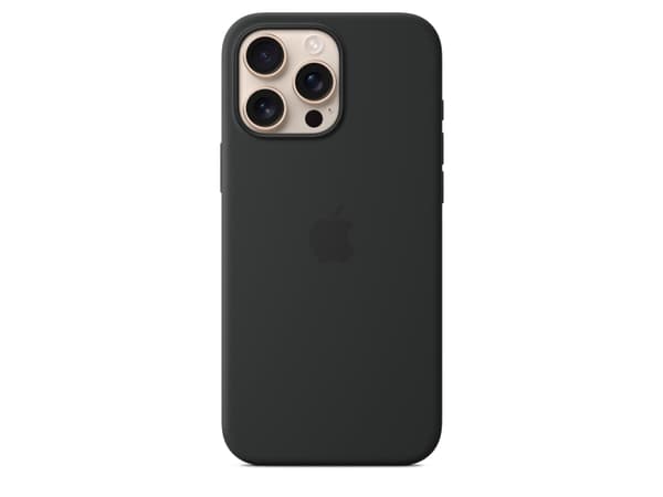 Apple iPhone 16 Pro Max Silicone Case with MagSafe - Black, Cover, Apple, iPhone 16 Pro Max, 17.5 cm (6.9"), Black