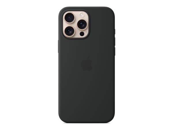 Apple iPhone 16 Pro Max Silicone Case with MagSafe - Black, Cover, Apple, iPhone 16 Pro Max, 17.5 cm (6.9"), Black