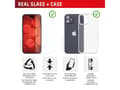 Miniatyrbild 3 av 5: Displex 02003, Apple, iPhone 16 Pro, Torr applicering, Smutsavvisande, Slagtålig, Reptålig, Transparent, 1 styck