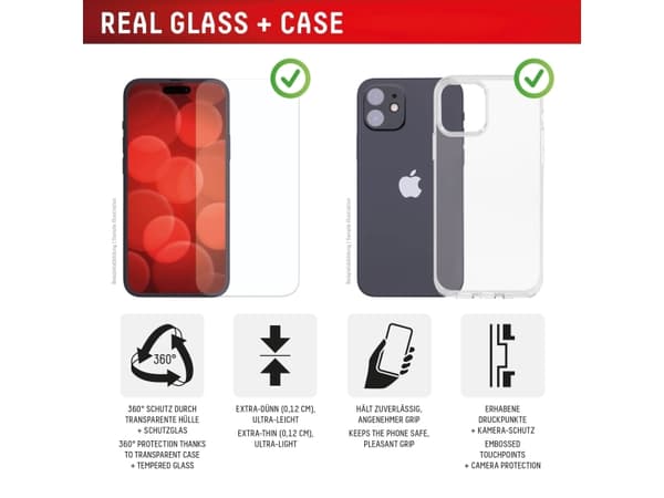 Displex 02004, Apple, iPhone 16 Pro Max, Smudsafvisende, Smudsafvisende, Slagbestandig, Ridseresistent, Transparent, 1 stk