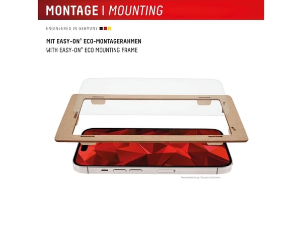 Displex 02004, Apple, iPhone 16 Pro Max, Smudsafvisende, Smudsafvisende, Slagbestandig, Ridseresistent, Transparent, 1 stk