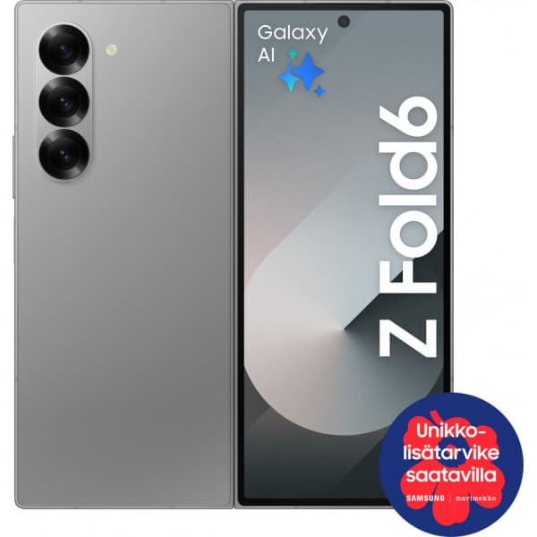 Samsung Galaxy Z Fold6 5G-telefon, 512/12 Gb, Silver Shadow Sølv