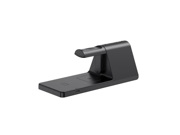 Havit W3042 3 in 1 Wireless Charging Station, Automatisk, USB, Trådløs lading, Sort