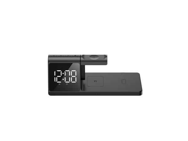 Havit W3042 3 in 1 Wireless Charging Station, Automatisk, USB, Trådløs lading, Sort