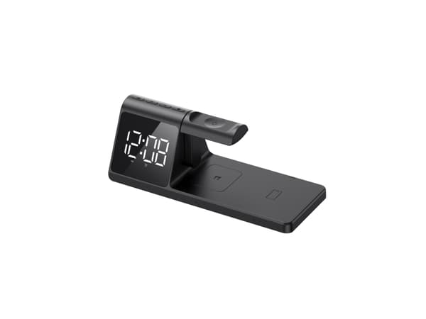 Havit W3042 3 in 1 Wireless Charging Station, Automatisk, USB, Trådløs lading, Sort Sort