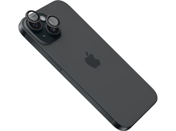 FIXED - Linsebeskytter for mobiltelefon - svart - for Apple iPhone 16, 16 Plus
