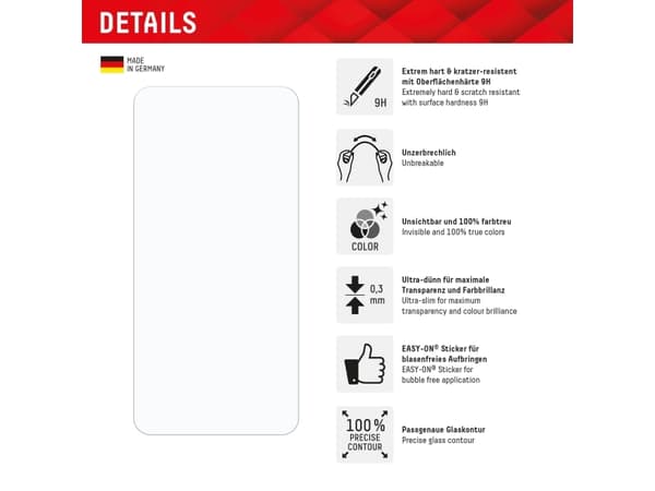 Displex 01906, Samsung, Galaxy S24, Galaxy S25, Torr applicering, Dammresistent, Slagtålig, Reptålig, Transparent, 1 styck