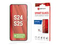 Miniatyrbild 2 av 5: Displex 01906, Samsung, Galaxy S24, Galaxy S25, Torr applicering, Dammresistent, Slagtålig, Reptålig, Transparent, 1 styck