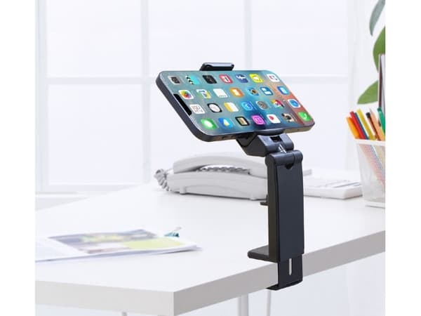 Gembird TA-CH-CLIP-01, Mobiltelefon / smartphone, Passiv hållare, Universal, Svart