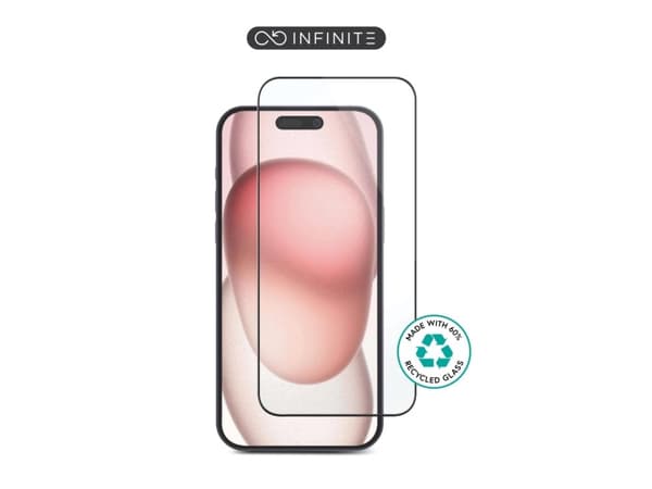 eSTUFF ES501425-50BULK, Apple, iPhone 16 Plus, Reptålig, Splitterskyddad, Transparent, 50 styck