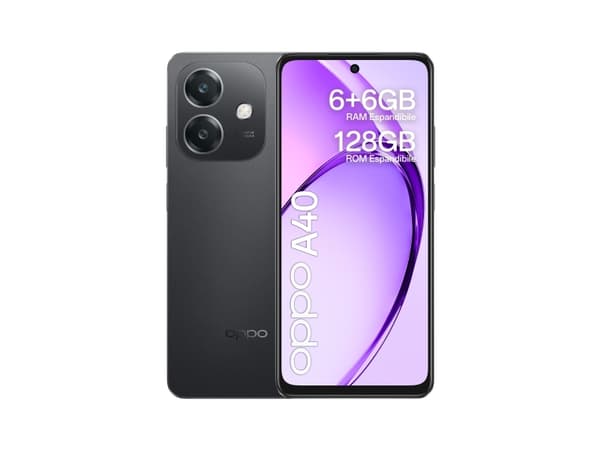OPPO A40 - 4G smarttelefon - dobbelt-SIM - RAM 6 GB / Internminne 128 GB - microSD slot - LCD-display - 6.67" - 1604 x 720 pixels (90 Hz) - 2x bakkam