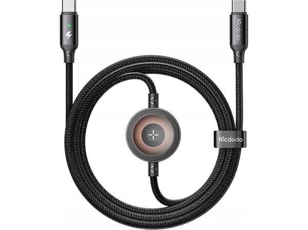 Mcdodo CA-2580 to-i-ett USB-C-kabel + Apple Watch-lader, 60 W, 1,5 m