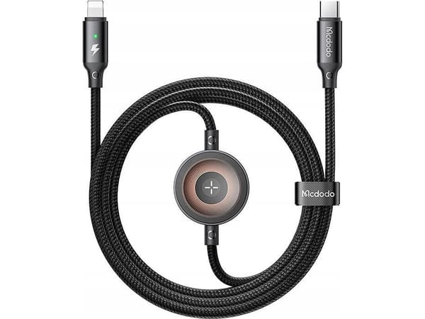 Kabel USB Mcdodo Kabel 2w1 Mcdodo CA-5680 USB-C do Lightning + ładowarka Apple Watch, 36W, 1.5m