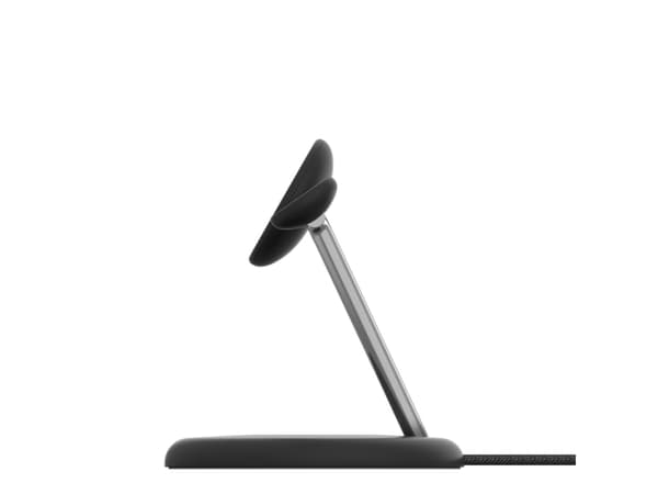 Belkin BoostCharge Pro 3-in-1 - Trådløst ladestativ - magnetisk med Qi2 + AC-strømadapter - 15 watt - Fast Charge - svart