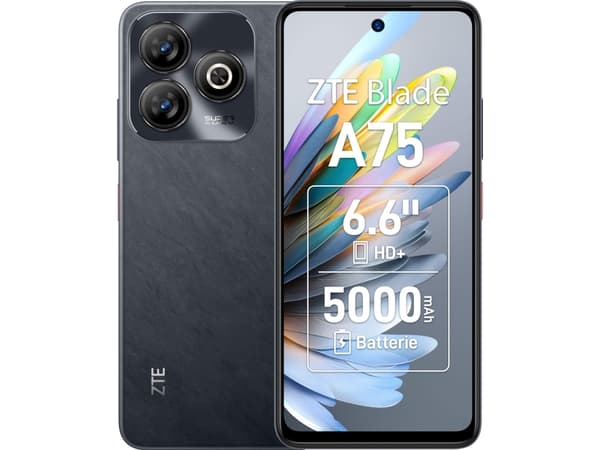 Älypuhelin ZTE Blade A75 4GB/128GB (Basalt Black)