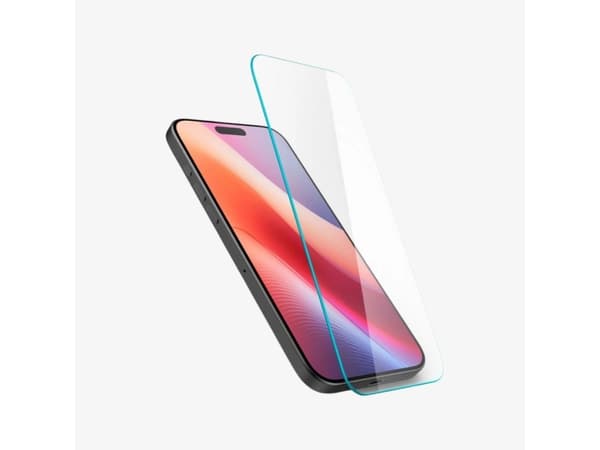 Spigen Glas.tR Slim HD, Apple, iPhone 16 Plus / iPhone 15 Plus, Slagbestandig, Ripebestandig, Gjennomsiktig, 1 stykker