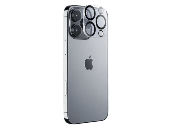 Cellularline CAMERALENSIPH16PRM, Apple, iPhone 16 Pro Max, Ripebestandig, Sjokkresistent, Gjennomsiktig, 1 stykker