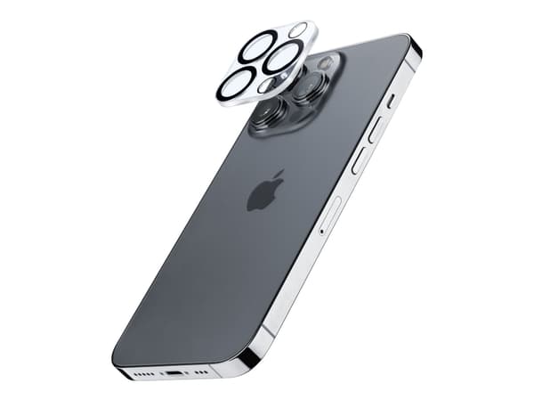 Cellularline CAMERALENSIPH16PRM, Apple, iPhone 16 Pro Max, Ripebestandig, Sjokkresistent, Gjennomsiktig, 1 stykker