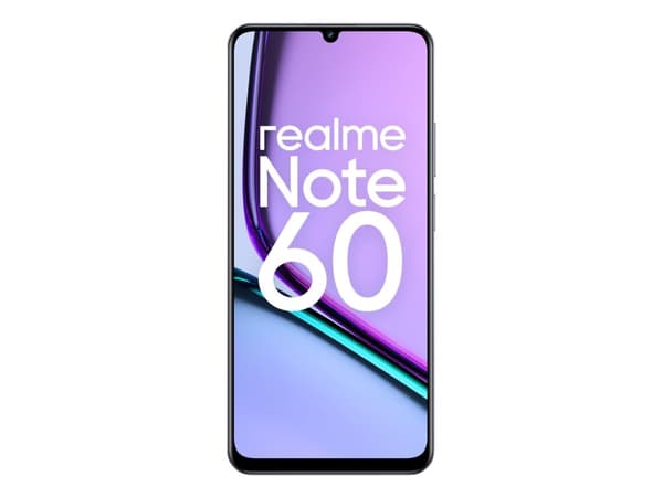 Realme Note 60 - 4G smarttelefon - dobbelt-SIM - RAM 6 GB / Internminne 128 GB - microSD slot - 6.74" - 1604 x 720 pixels (90 Hz) - 2x bakkameraer 32