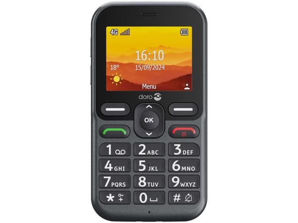 DORO Leva L11 - 4G funksjonstelefon - RAM 64 MB / Internminne 128 MB - microSD slot - LCD-display (TFT) - 320 x 240 piksler (60 Hz) - rear camera 2 M