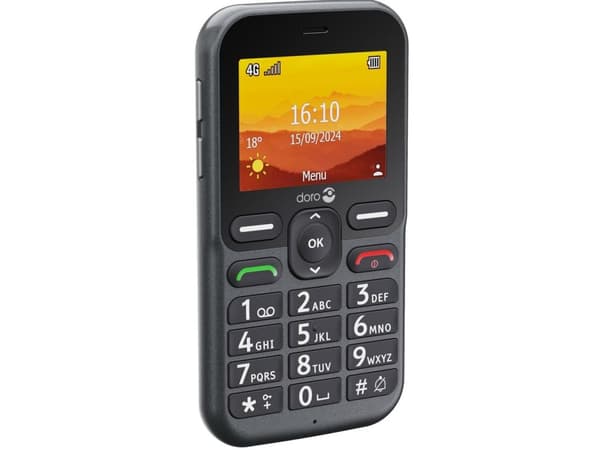 DORO Leva L11 - 4G funksjonstelefon - RAM 64 MB / Internminne 128 MB - microSD slot - LCD-display (TFT) - 320 x 240 piksler (60 Hz) - rear camera 2 M
