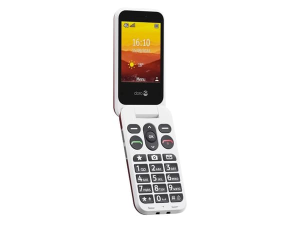 DORO Leva L21 - 4G funksjonstelefon - RAM 64 MB / Internminne 128 MB - microSD slot - LCD-display (TFT) - 320 x 240 piksler (60 Hz) - rear camera 2 M