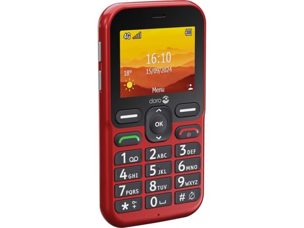 DORO Leva L11 - 4G funksjonstelefon - RAM 64 MB / Internminne 128 MB - microSD slot - LCD-display (TFT) - 320 x 240 piksler (60 Hz) - rear camera 2 M