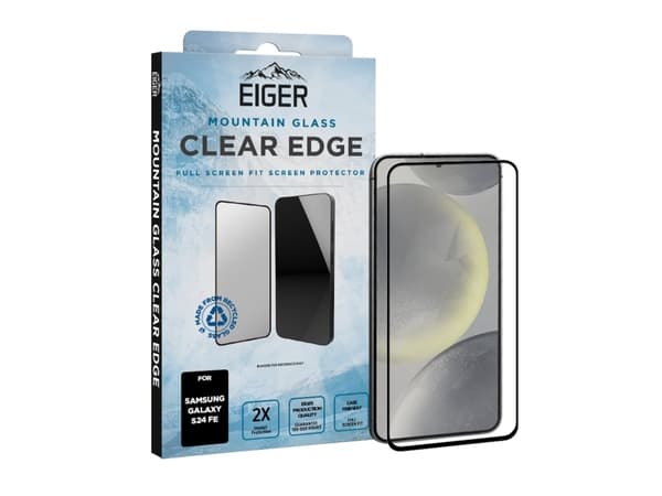 EIGER EGSP00988, Samsung, Galaxy S24 FE, Pudotuksenkestävä, Pölynkestävä, Naarmuuntumaton, Läpinäkyvä, 1 kpl