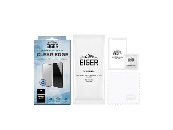 EIGER EGSP00988, Samsung, Galaxy S24 FE, Pudotuksenkestävä, Pölynkestävä, Naarmuuntumaton, Läpinäkyvä, 1 kpl