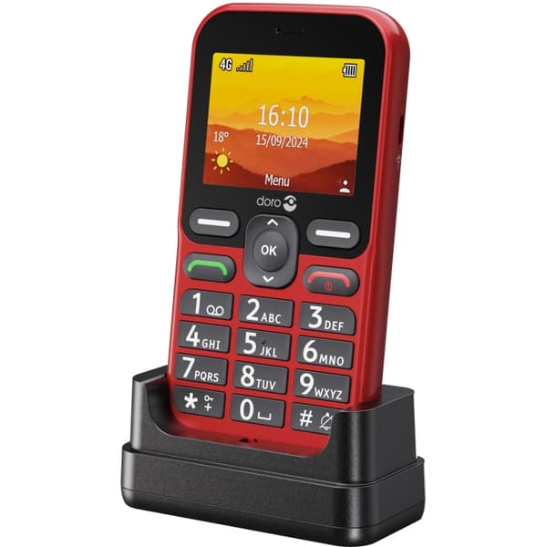 Doro Mobiltelefon 4G Leva L11 Röd Röd