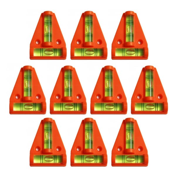 Sæt med 10 krydsniveauer med skruehuller (orange)