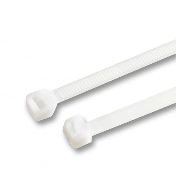 Sats med 150 kraftiga buntband, 7,8x370 mm (vita, extra breda)