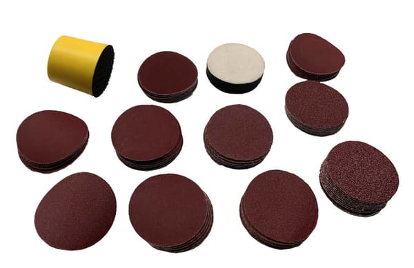 Sarja 50 mm käsinhiomatyynyä (100 kiekkoa, karkeus 80-2000)