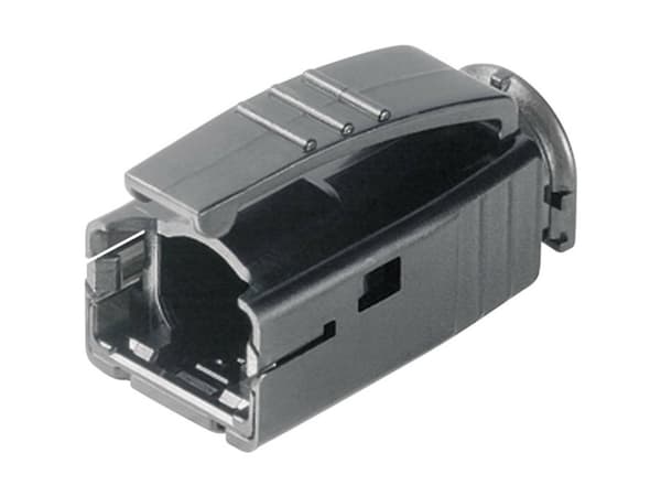 Telegärtner H86011A0006, Cable boot, Svart, RJ45