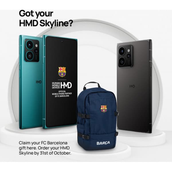 HMD Skyline 5G-telefon, 256/12 GB, blå Blå