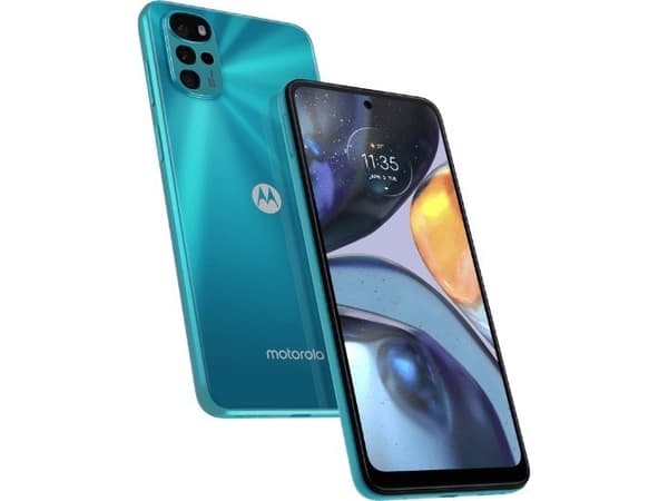 Motorola 22, 16,5 cm (6.5"), 4 GB, 64 GB, 50 MP, Android 12, Blå Blå