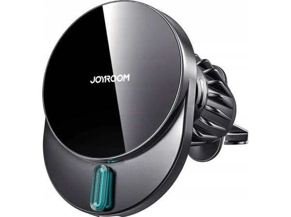 Joyroom Joyroom JR-ZS409 magnetisk holder med 15W induktiv lader for billuftventil - svart