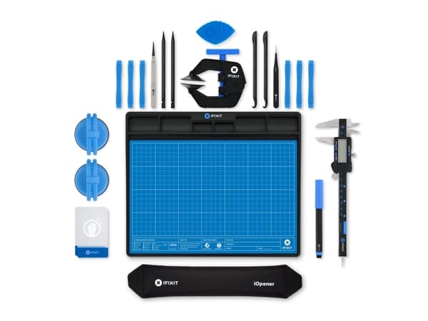 iFixit IF145-459-3, Verktygskit, Mobiltelefon / smartphone, Öppningsverktyg, Plastkort, Bändverktyg (spudger), Sugkopp, Pincett, Multifärg, 2 pincett