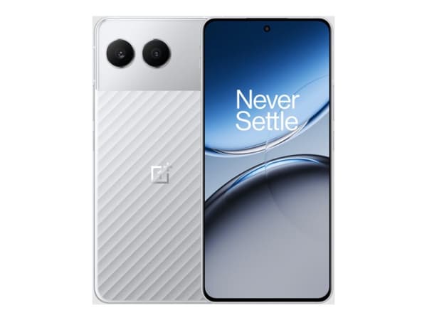 OnePlus Nord 4 - 5G pekskärmsmobil - dual-SIM - RAM 16 GB / Internminne 512 GB - OLED-skärm - 2772 x 1240 pixlar - 2 bakre kameror 50 MP, 8 MP - fron Silver