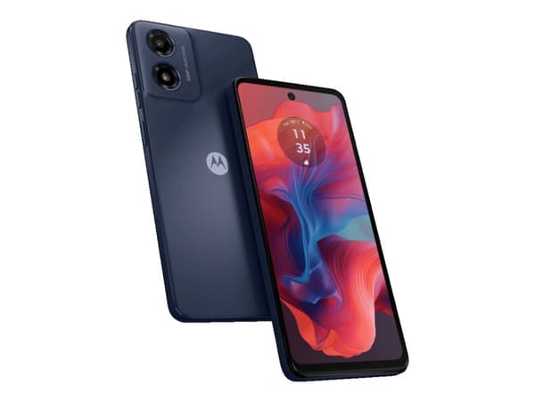 Motorola Moto G04s - 4G smarttelefon - dobbelt-SIM - RAM 8 GB / Internminne 128 GB - microSD slot - LCD-display - 6.56" - 1612 x 720 piksler (90 Hz) Sort